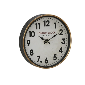 DecMode 16" White Metal Wall Clock