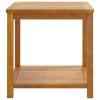 Side Table Solid Acacia Wood 17.7"x17.7"x17.7"