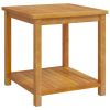 Side Table Solid Acacia Wood 17.7"x17.7"x17.7"