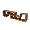 Double L-Shaped Oak TV Stand,Display Shelf ,Bookcase for Home Furniture,Fir Wood