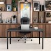 Simple Deluxe Modern Design, Simple Style Table Home Office Computer Desk for Working, Studying, Writing or Gaming, Black