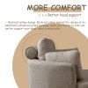 39"W Oversized Swivel Chair with moon storage ottoman for Living Room, Modern Accent Round Loveseat Circle Swivel Barrel Chairs for Bedroom Cuddle Sof