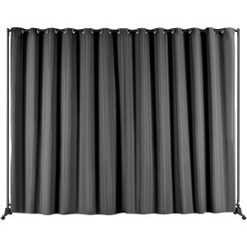 VEVOR Room Divider, 8 ft x 10 ft Portable Panel Room Divider with Wheels Curtain Divider Stand, Room Divider Privacy Screen for Office, Bedroom, Dinin (Default: Default)