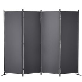 VEVOR Room Divider, 5.6 ft Room Dividers and Folding Privacy Screens (4-panel), Fabric Partition Room Dividers for Office, Bedroom, Dining Room, Study (Default: Default)