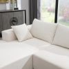 109*68" Modular Sectional Living Room Sofa Set, Modern Minimalist Style Couch, Upholstered Sleeper Sofa for Living Room, Bedroom, Salon, 2 PC Free Com